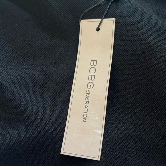 NWT! $88 BCBGeneration Knit Black Twill Pants - 1UX7B63 Size Large - Picture 5 of 7